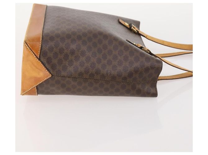 Céline Clutch CELINE Macadam Canvas PVC Pelle 2 Set Marrone Auth ti3985 - vista 4