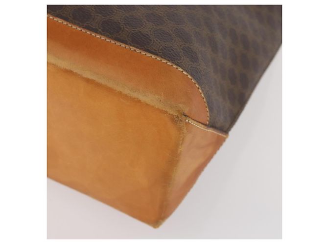 Céline Clutch CELINE Macadam Canvas PVC Pelle 2 Set Marrone Auth ti3985 - vista 8