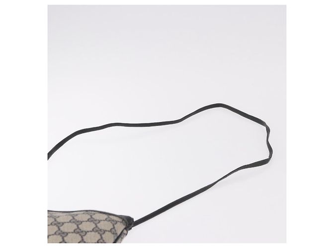 Borsa a Spalla GUCCI GG Supreme Sherry Line PVC Blu Navy Oro 904 02 026 Auth BA13331 D'oro - vista 8