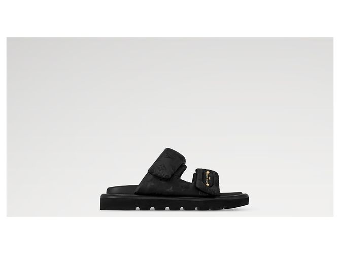 Mules LOUIS VUITTON confort pool pillow T39 NUOVE Nero - vista 5