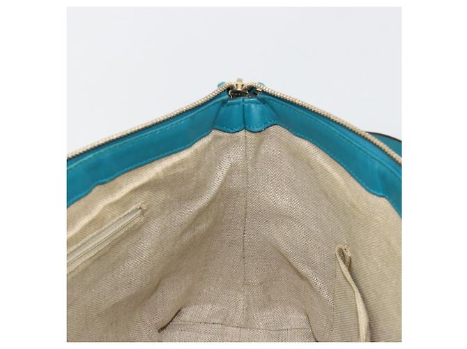 GUCCI Micro GG Guccissima Cuero Outlet 2way Verde Esmeralda 449646 Auth ka4748 Dorado - view 21