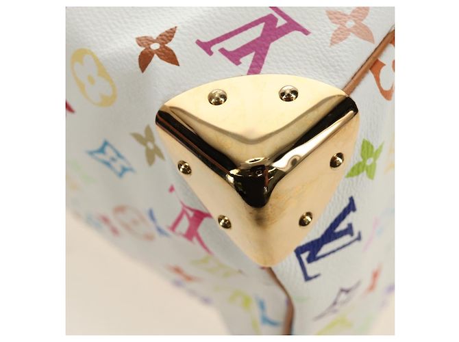 LOUIS VUITTON Monogram Multicolor Speedy 30 Tasche Weiß Bron M92643 Auth 184572SAM Bronze - Ansicht 16
