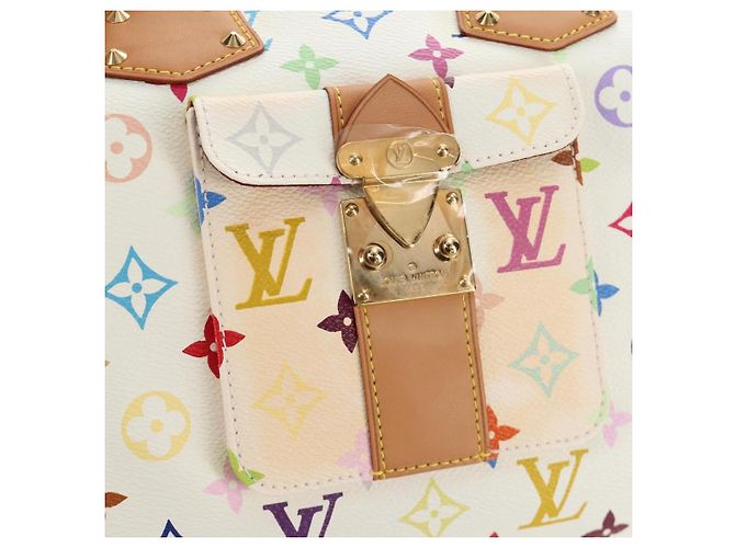LOUIS VUITTON Monogram Multicolor Speedy 30 Tasche Weiß Bron M92643 Auth 184572SAM Bronze - Ansicht 18
