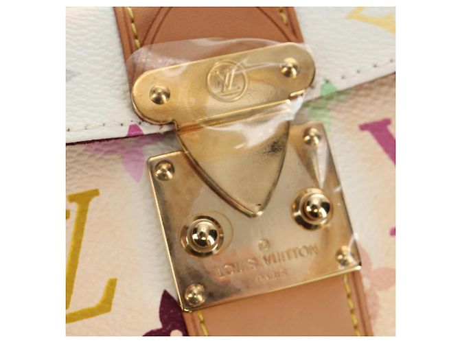 LOUIS VUITTON Monogram Multicolor Speedy 30 Tasche Weiß Bron M92643 Auth 184572SAM Bronze - Ansicht 19