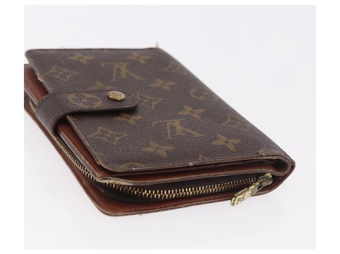 LOUIS VUITTON Salvatore Ferragamo Monogram Wallet Leather 3 Set Auth gh2141 Nero D'oro Monogramma - vista 17