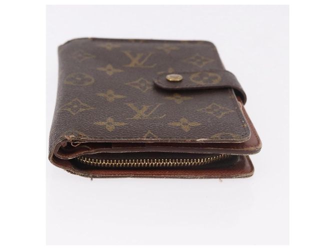LOUIS VUITTON Salvatore Ferragamo Monogram Wallet Leather 3 Set Auth gh2141 Nero D'oro Monogramma - vista 18