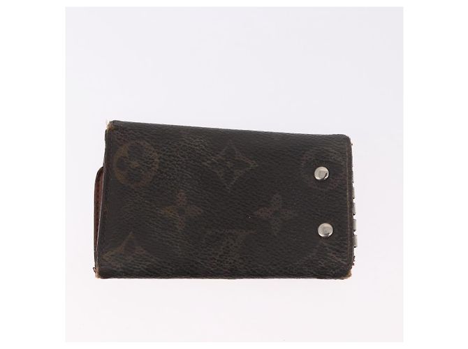 LOUIS VUITTON Salvatore Ferragamo Monogram Wallet Leather 3 Set Auth gh2141 Nero D'oro Monogramma - vista 3