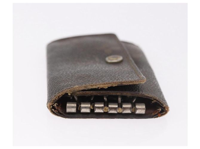 LOUIS VUITTON Salvatore Ferragamo Monogram Wallet Leather 3 Set Auth gh2141 Nero D'oro Monogramma - vista 4