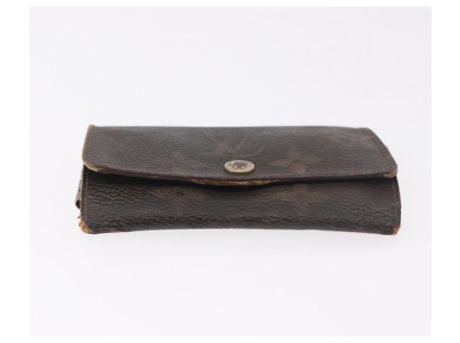 LOUIS VUITTON Salvatore Ferragamo Monogram Wallet Leather 3 Set Auth gh2141 Nero D'oro Monogramma - vista 6