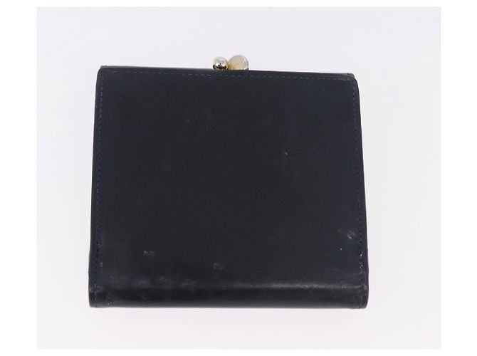 LOUIS VUITTON Salvatore Ferragamo Monogram Wallet Leather 3 Set Auth gh2141 Nero D'oro Monogramma - vista 9
