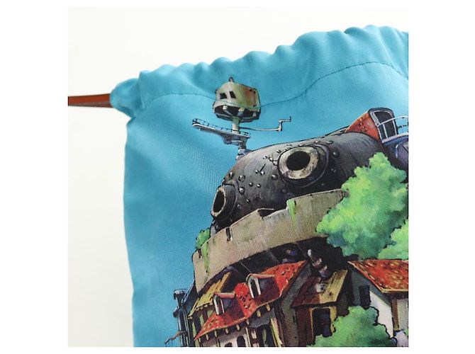 Collaborazione LOEWE Studio Ghibli Il Castello Errante Nylon Blu Auth 167403SAM - vista 22