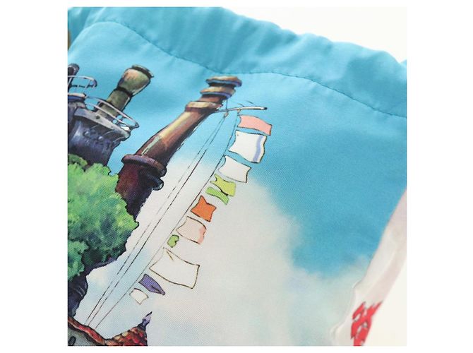 Collaborazione LOEWE Studio Ghibli Il Castello Errante Nylon Blu Auth 167403SAM - vista 23