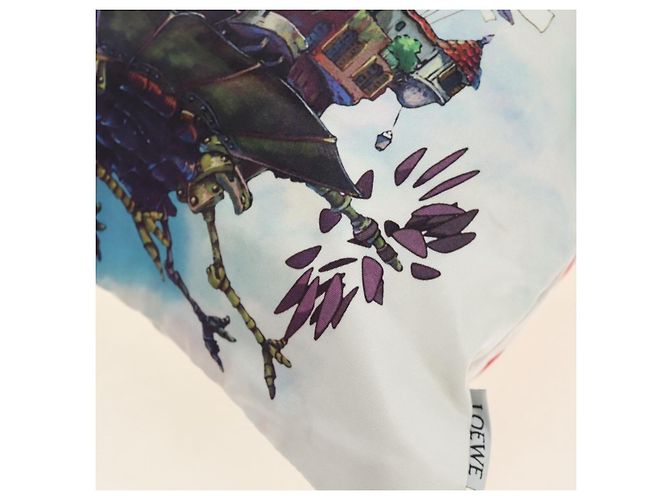 Collaborazione LOEWE Studio Ghibli Il Castello Errante Nylon Blu Auth 167403SAM - vista 25