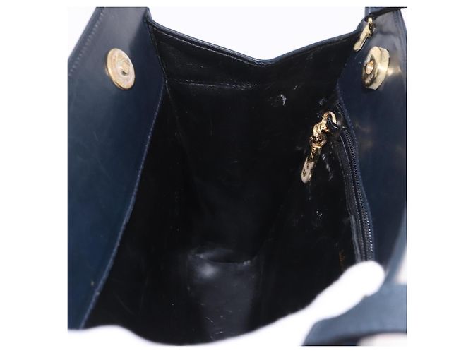 Borsa a tracolla Salvatore Ferragamo in pelle blu navy e oro Auth ar13953 D'oro - vista 18