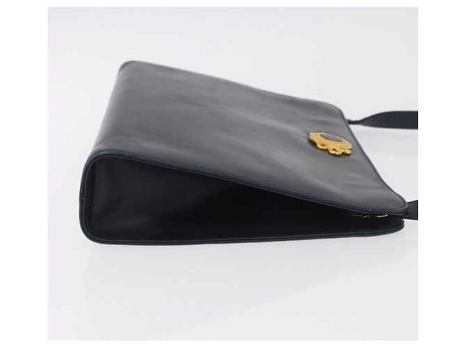 Borsa a tracolla Salvatore Ferragamo in pelle blu navy e oro Auth ar13953 D'oro - vista 4
