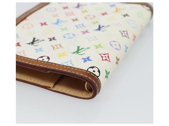 LOUIS VUITTON Agenda PM Monogram Multicolor Copertina per Planner R21074 Auth 184793 Bianco - vista 15