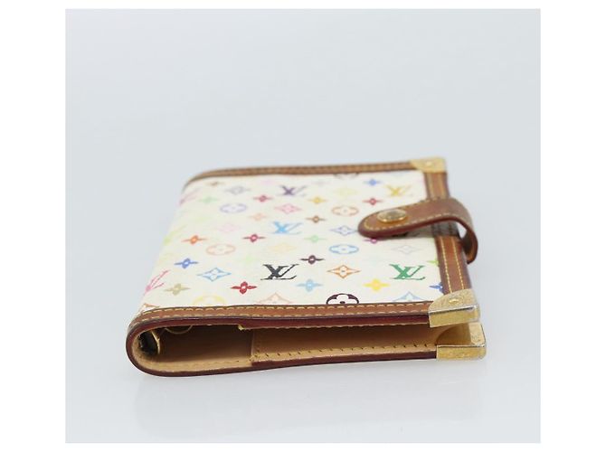 LOUIS VUITTON Agenda PM Monogram Multicolor Copertina per Planner R21074 Auth 184793 Bianco - vista 6