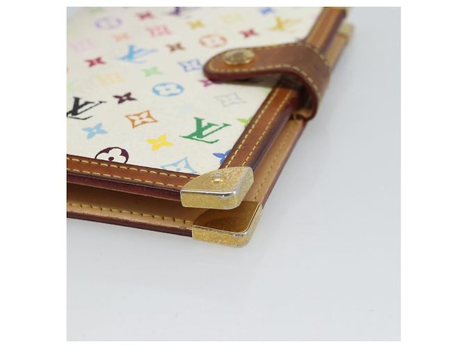LOUIS VUITTON Agenda PM Monogram Multicolor Copertina per Planner R21074 Auth 184793 Bianco - vista 7