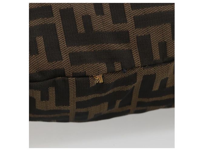 Borsa a Mano FENDI Zucca Canvas Nero Marrone Auth 185020 - vista 5