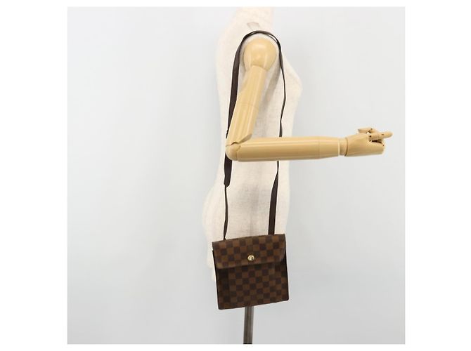 LOUIS VUITTON Borsa a tracolla Damier Ebene Pimlico N45272 LV Auth bs35537 - vista 22