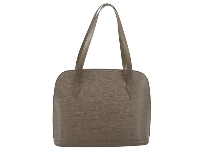 LOUIS VUITTON Epi Lussac Borsa a spalla Gray pepper M5228C LV Auth BA13297 Marrone - vista 13