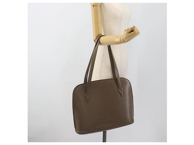 LOUIS VUITTON Epi Lussac Borsa a spalla Gray pepper M5228C LV Auth BA13297 Marrone - vista 24