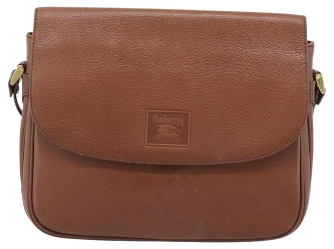 Borsa a Spalla Burberry in Pelle Marrone Oro Auth ep14819 D'oro - vista 13