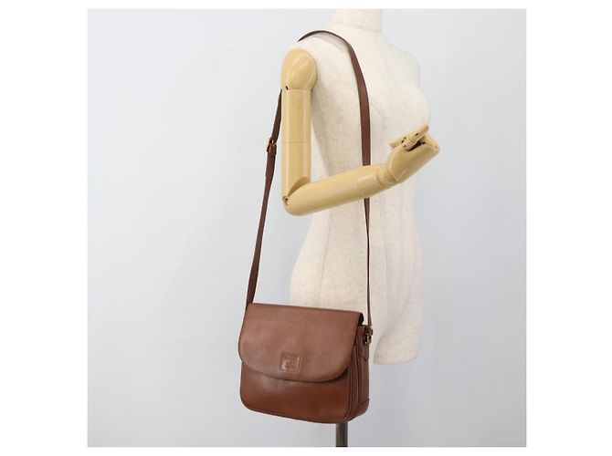 Borsa a Spalla Burberry in Pelle Marrone Oro Auth ep14819 D'oro - vista 22