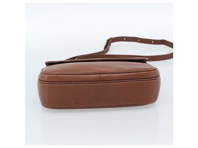 Borsa a Spalla Burberry in Pelle Marrone Oro Auth ep14819 D'oro - vista 5