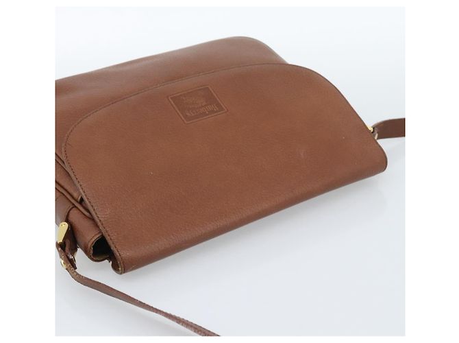 Borsa a Spalla Burberry in Pelle Marrone Oro Auth ep14819 D'oro - vista 6