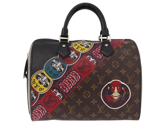LOUIS VUITTON Monogram Kabuki Kansai Speedy 30 Hand Bag M43505 LV Auth 184886SM - view 13