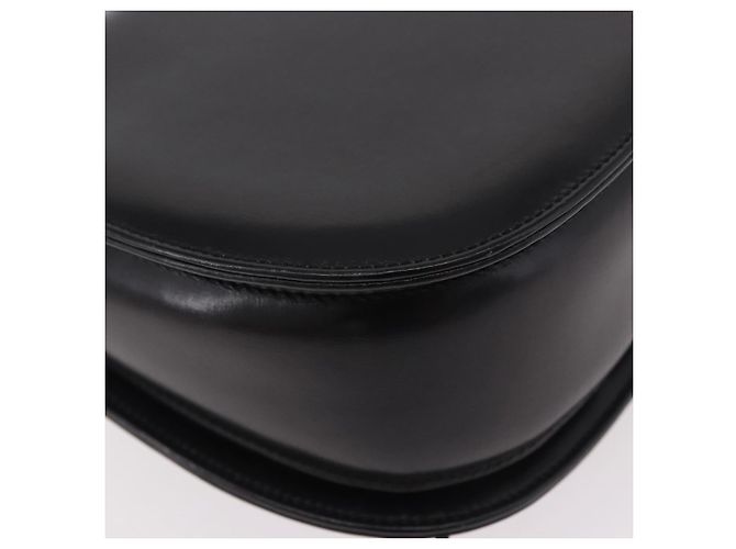 Borsa a mano GUCCI Bamboo in pelle nera e oro 000 01 0633 Auth 184960V Nero D'oro - vista 12