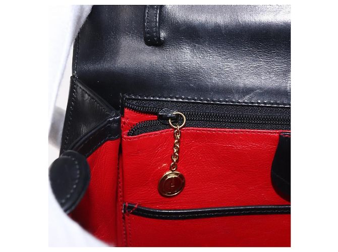 Borsa a mano GUCCI Bamboo in pelle nera e oro 000 01 0633 Auth 184960V Nero D'oro - vista 20