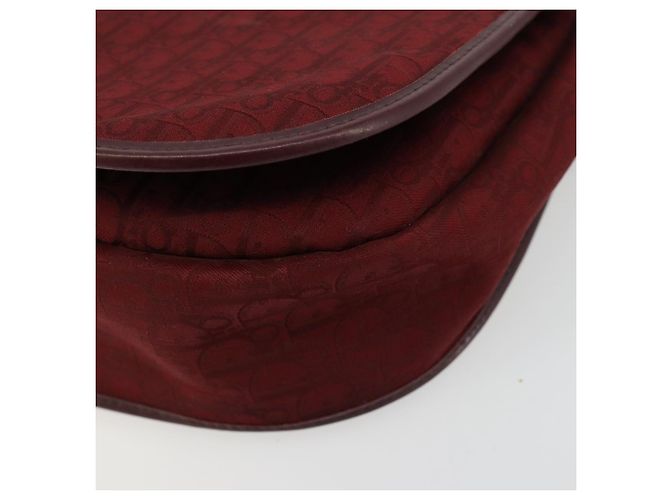 Borsa a tracolla Christian Dior Trotter Canvas Rosso Oro Auth 185078 D'oro - vista 10