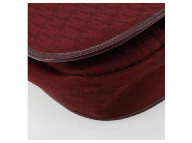 Borsa a tracolla Christian Dior Trotter Canvas Rosso Oro Auth 185078 D'oro - vista 11