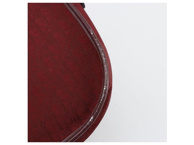 Borsa a tracolla Christian Dior Trotter Canvas Rosso Oro Auth 185078 D'oro - vista 15
