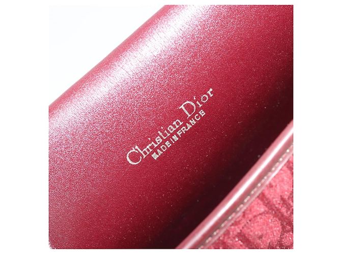 Borsa a tracolla Christian Dior Trotter Canvas Rosso Oro Auth 185078 D'oro - vista 20