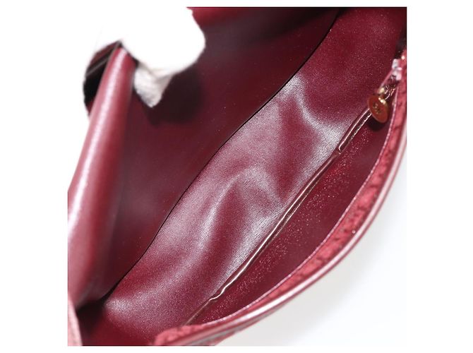 Borsa a tracolla Christian Dior Trotter Canvas Rosso Oro Auth 185078 D'oro - vista 21