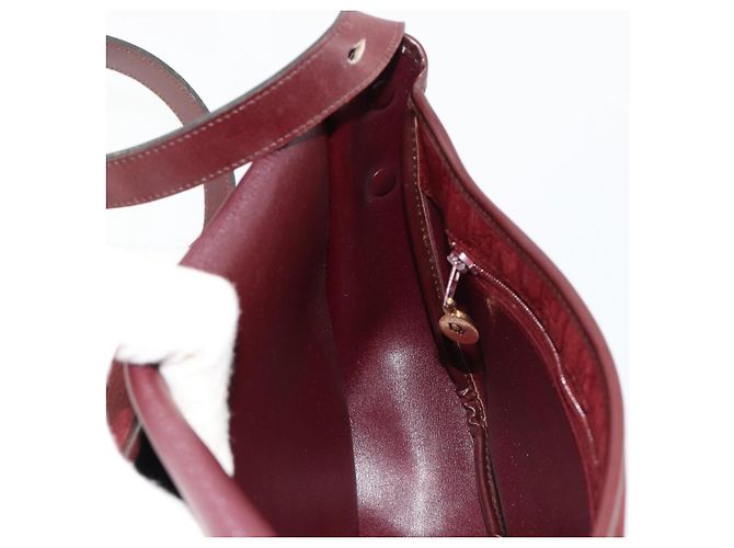 Borsa a tracolla Christian Dior Trotter Canvas Rosso Oro Auth 185078 D'oro - vista 22