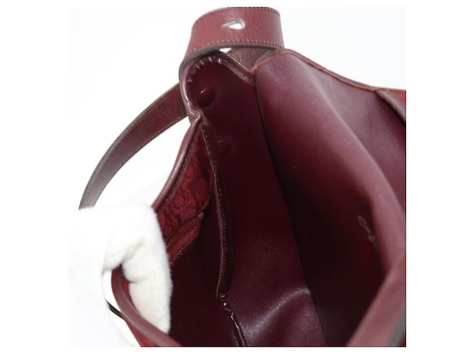 Borsa a tracolla Christian Dior Trotter Canvas Rosso Oro Auth 185078 D'oro - vista 23