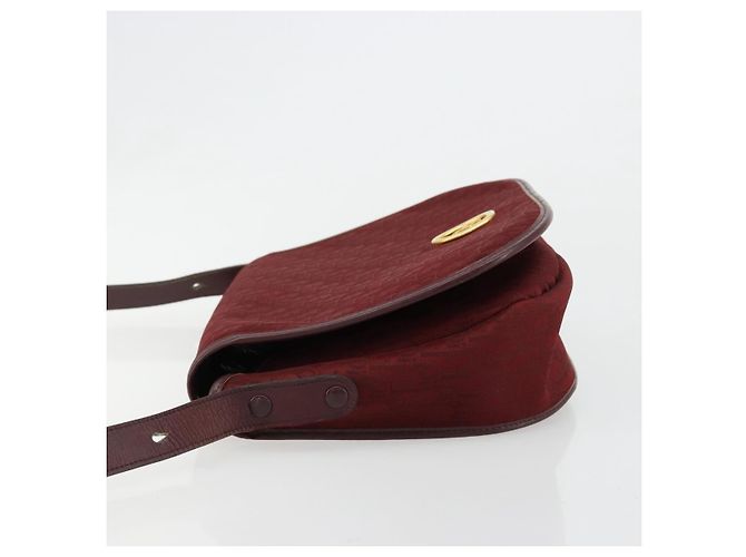 Borsa a tracolla Christian Dior Trotter Canvas Rosso Oro Auth 185078 D'oro - vista 5