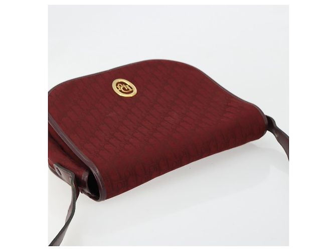 Borsa a tracolla Christian Dior Trotter Canvas Rosso Oro Auth 185078 D'oro - vista 6