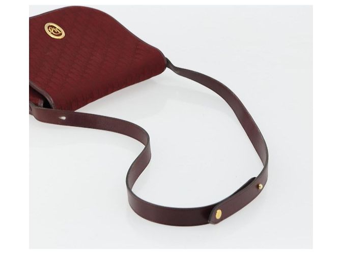 Borsa a tracolla Christian Dior Trotter Canvas Rosso Oro Auth 185078 D'oro - vista 7
