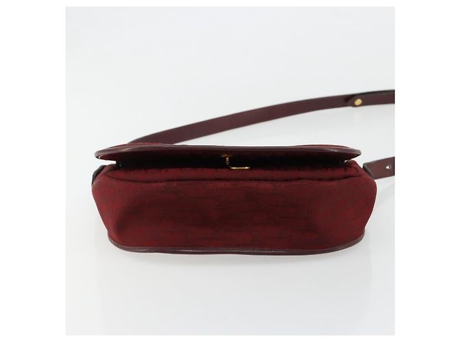 Borsa a tracolla Christian Dior Trotter Canvas Rosso Oro Auth 185078 D'oro - vista 9