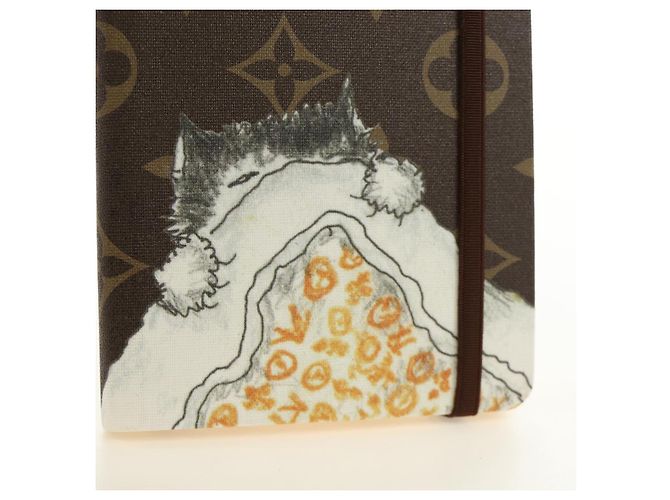 LOUIS VUITTON Catgram Notebook Jane PM Note Cover GI1389 LV Auth 184276M Monogramme - vue 18