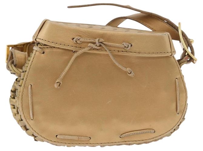 Borsa a Spalla BOTTEGA VENETA Rattan Gold Auth ar13948 D'oro - vista 2