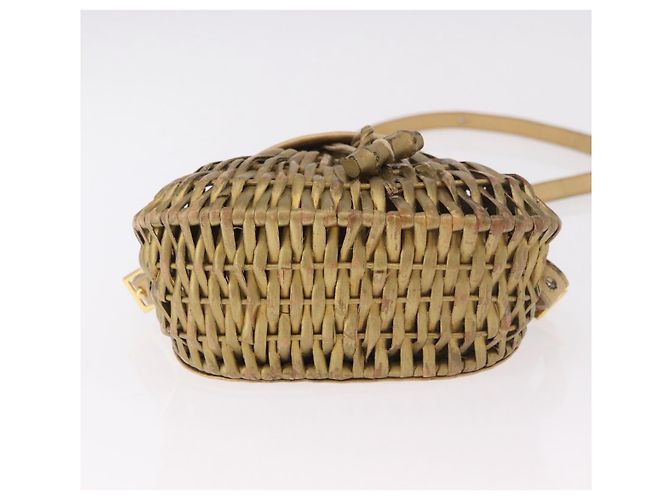 Borsa a Spalla BOTTEGA VENETA Rattan Gold Auth ar13948 D'oro - vista 5