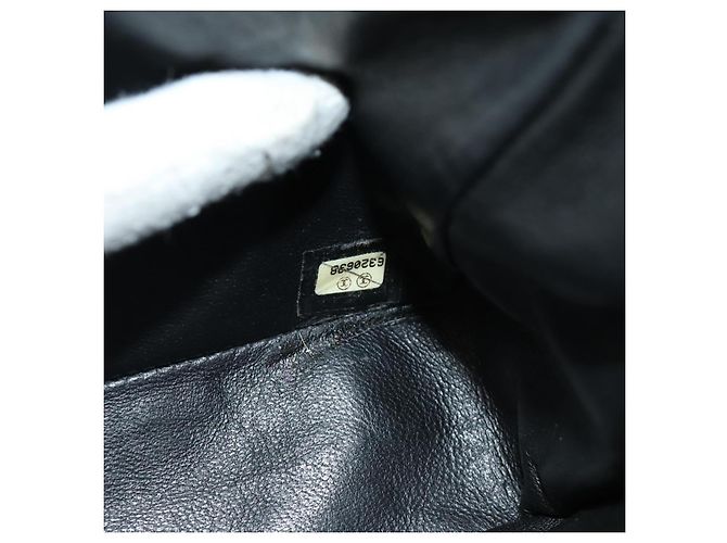 CHANEL Matelasse 25 Chain Shoulder Bag Lamb Skin Black Silver CC Auth 184284V Nero Argento - vista 11