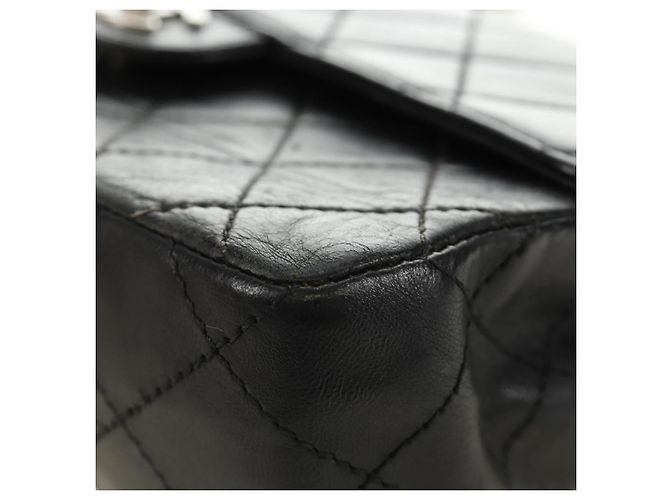 CHANEL Matelasse 25 Chain Shoulder Bag Lamb Skin Black Silver CC Auth 184284V Nero Argento - vista 15