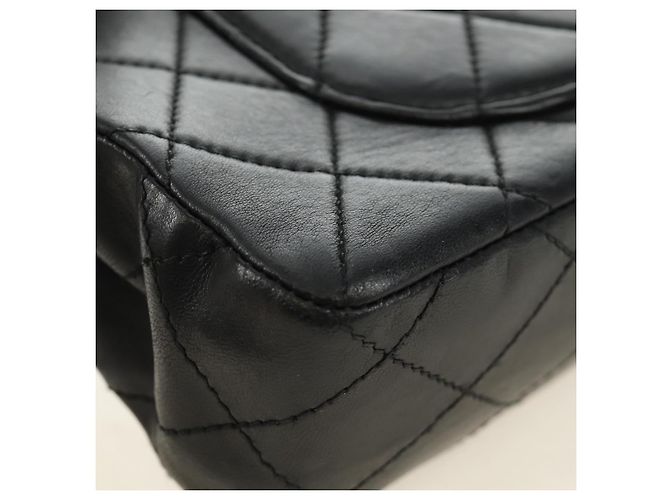 CHANEL Matelasse 25 Chain Shoulder Bag Lamb Skin Black Silver CC Auth 184284V Nero Argento - vista 16